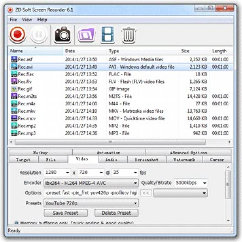 ZD Soft Screen Recorder screenshot