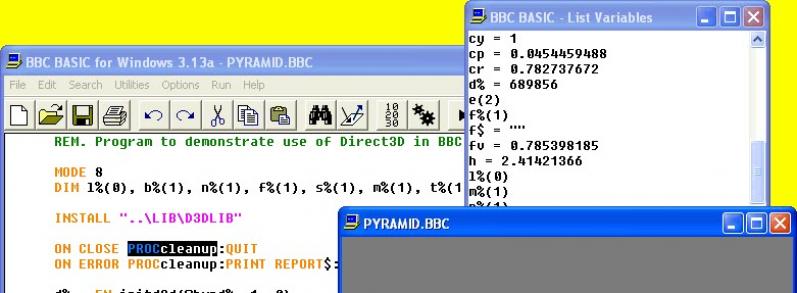 BBC BASIC screenshot