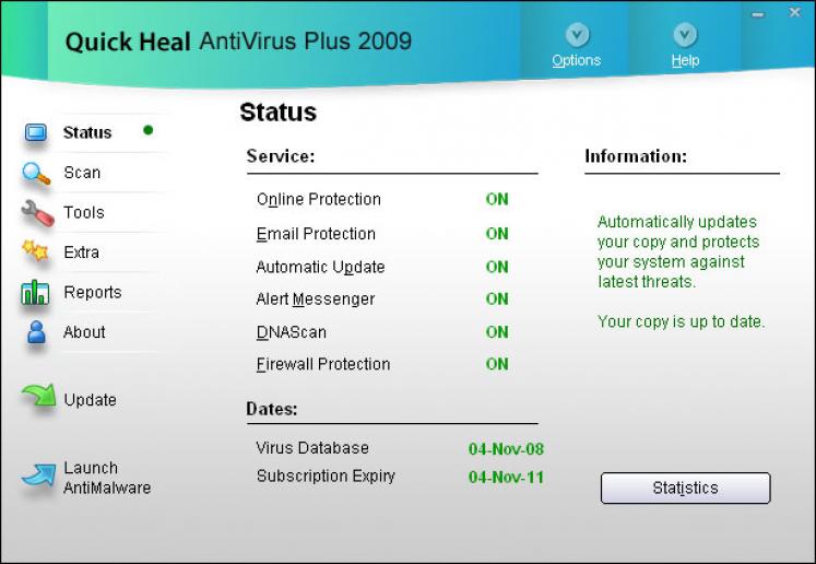 Quick Heal Antivirus Pro screenshot