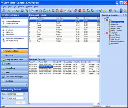 Easy Time Control Enterprise Screenshot
