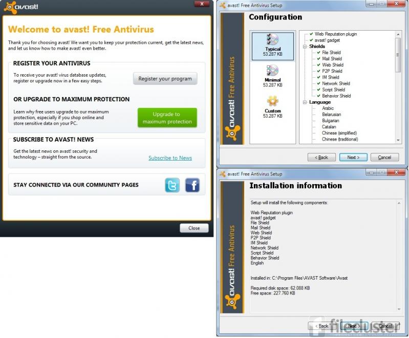 Avast Free Antivirus screenshot
