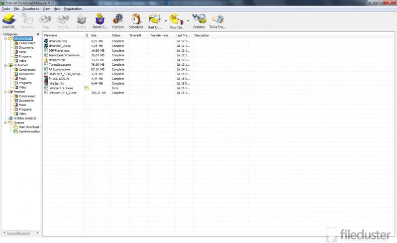 Internet Download Manager (IDM) screenshot