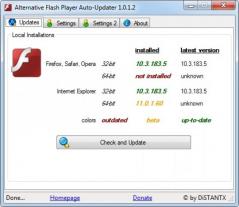 Adobe Flash Updater Screenshot