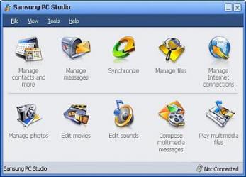 Samsung PC Studio Screenshot
