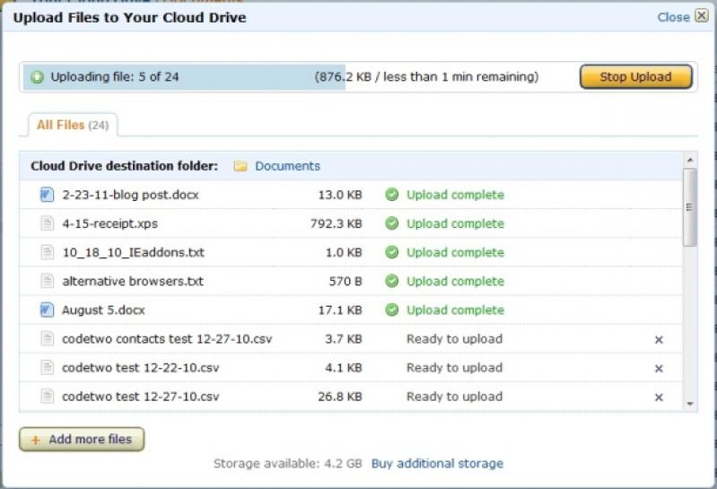 Amazon Drive screenshot