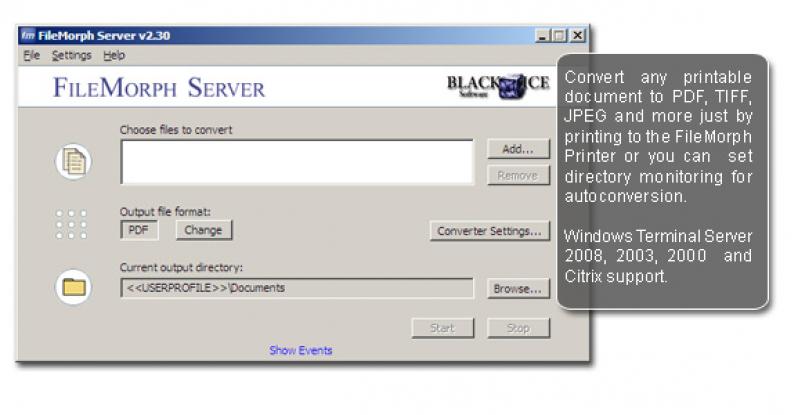 BiBatchConverter Server screenshot