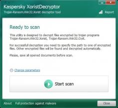 Kaspersky XoristDecryptor Screenshot