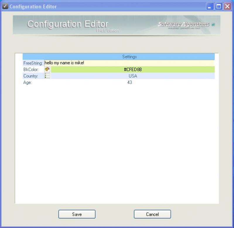 Download configuration. Configuration Editor. NTS configuration. Config Editor app. VTF Editor.