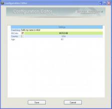 Configuration Editor Screenshot