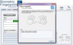Biometric Fingerprint Reader Screenshot