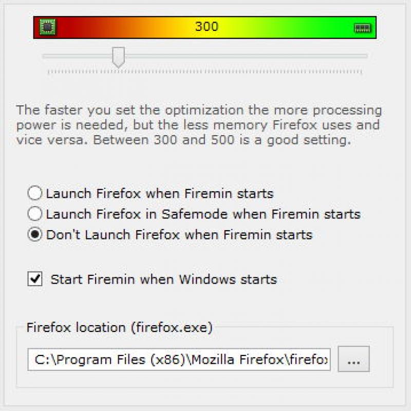 Firemin screenshot