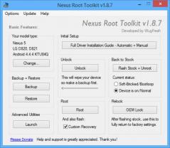 Nexus Root Toolkit Screenshot