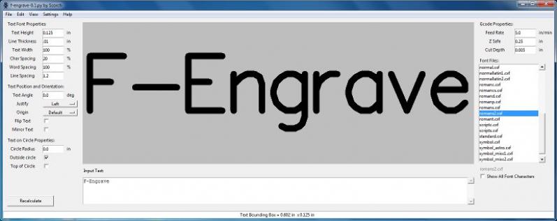 F-Engrave screenshot