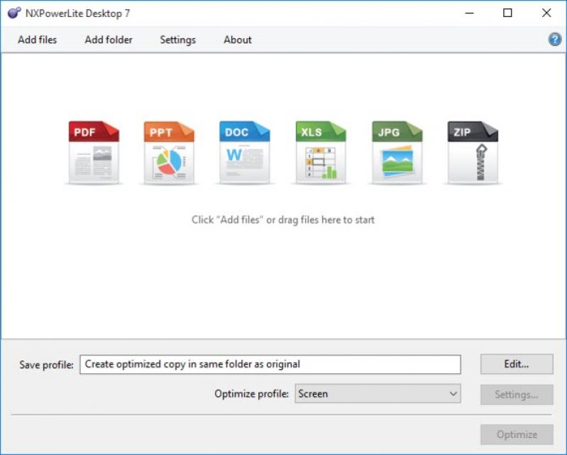NXPowerLite Desktop screenshot