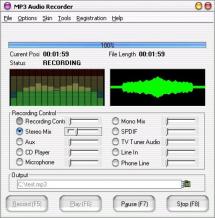 MP3 Audio Recorder Professional Screenshot
