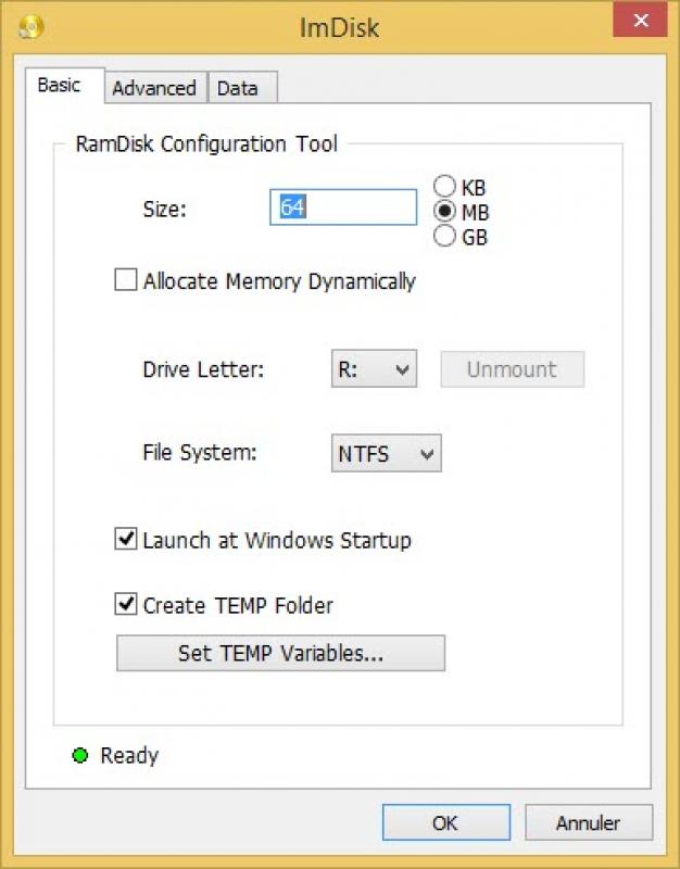 IMDISK Toolkit. Data RAMDISK. IMDISK Virtual Disk Driver. IMDISK Toolkit icon. Word переменная temp