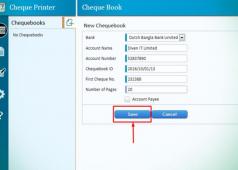 Cheque Printer Screenshot