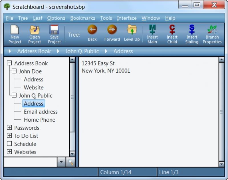 Scratchboard screenshot
