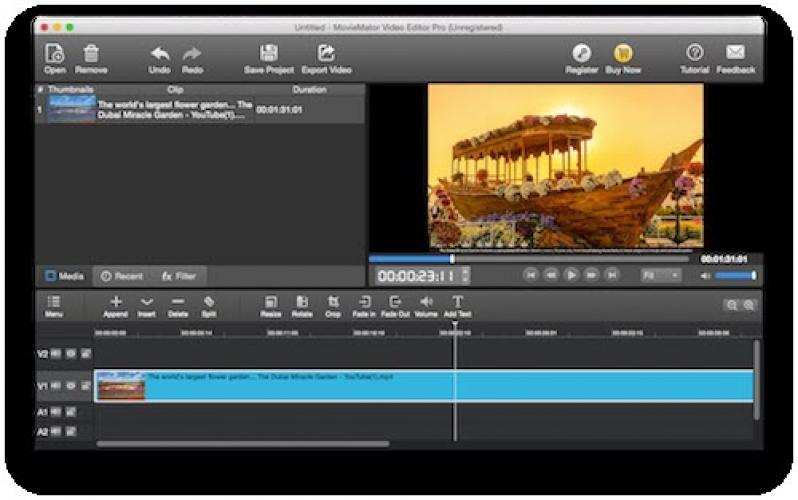 MovieMator Video Editor Pro screenshot