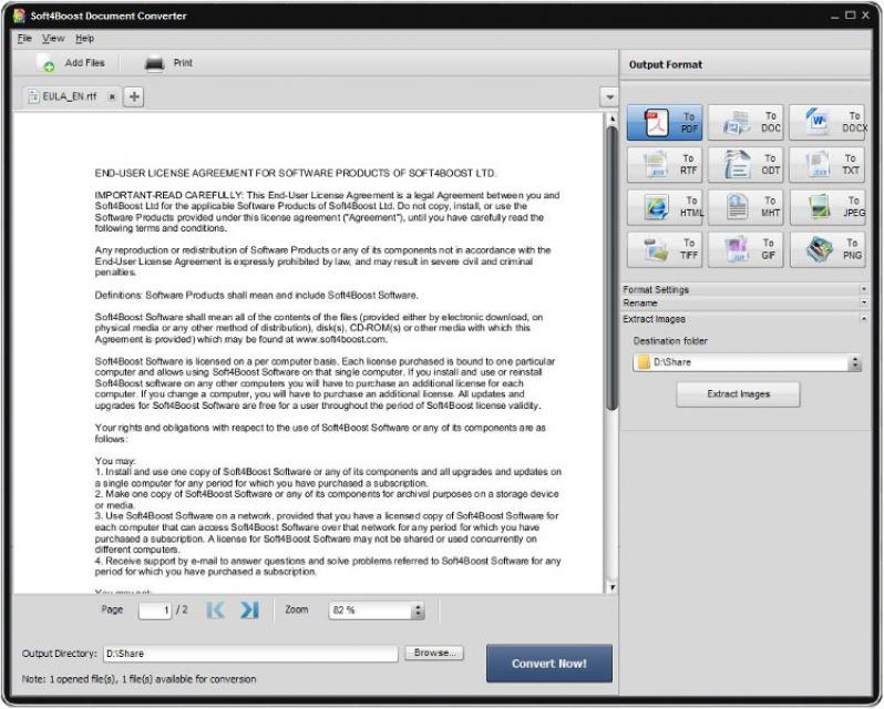 Soft4Boost Document Converter screenshot