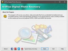 ArtPlus Digital Photo Recovery Screenshot
