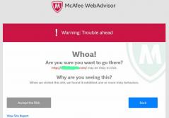 McAfee WebAdvisor Screenshot