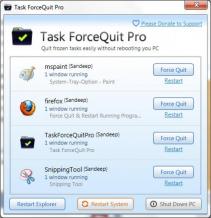 Task ForceQuit Pro Screenshot