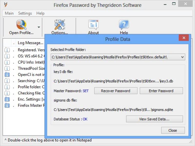 Firefox Password screenshot