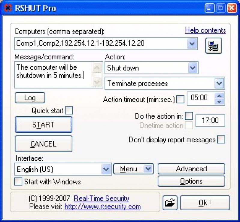 RSHUT Pro screenshot