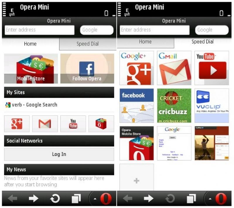 Opera Mini for Java screenshot