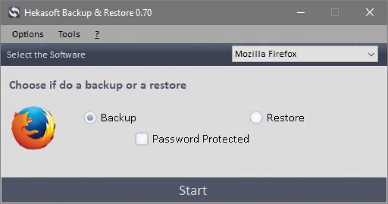 Hekasoft Backup & Restore screenshot