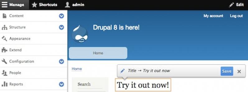 Drupal screenshot