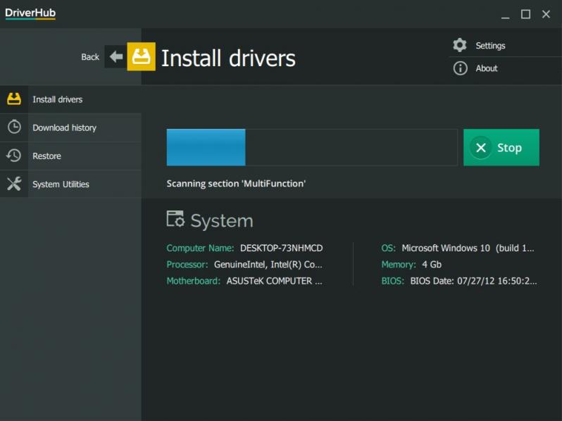 DriverHub screenshot