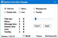 System Font Size Changer Screenshot