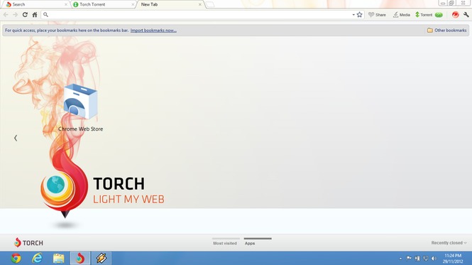 Torch Browser screenshot