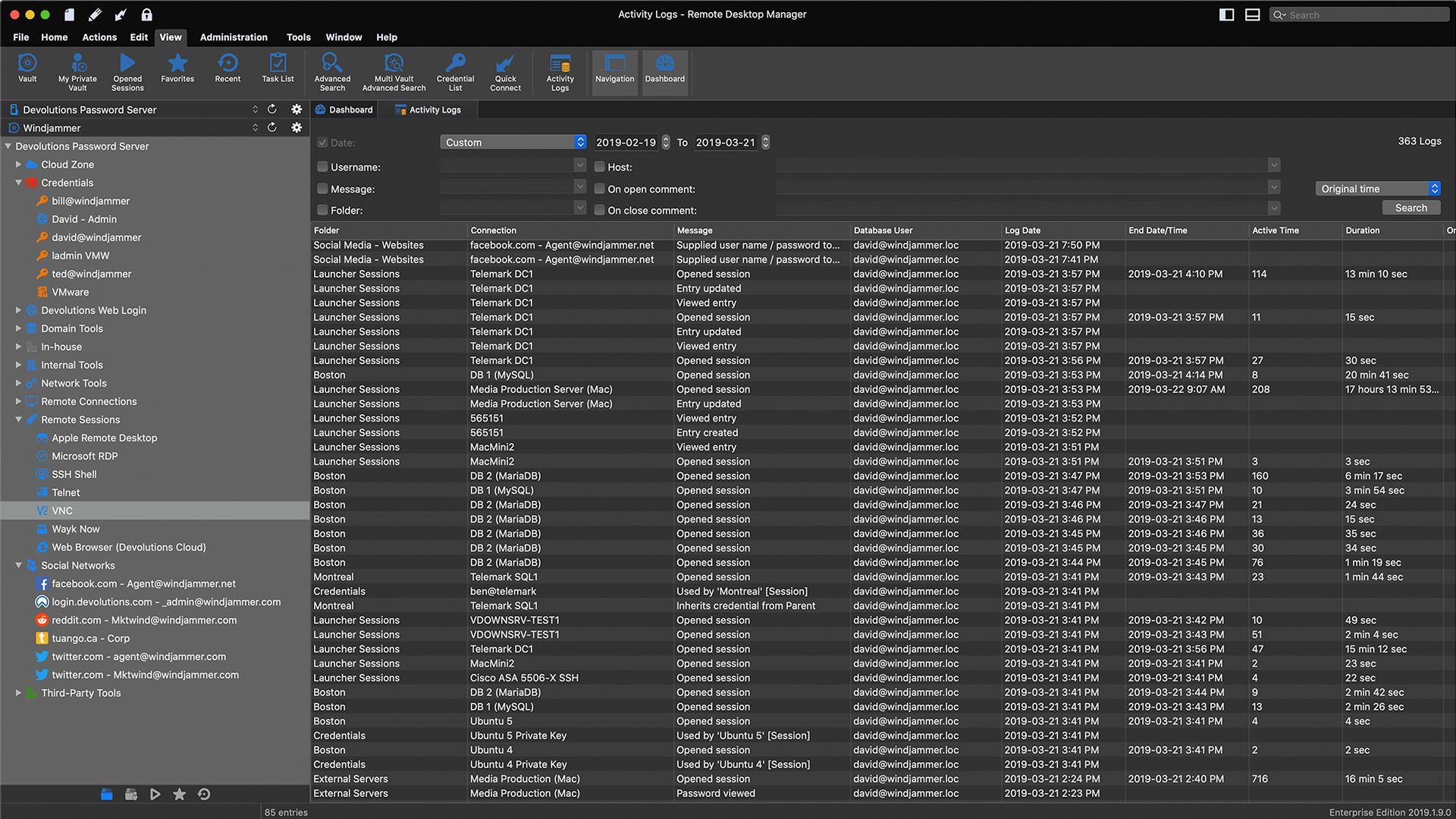 Remote Desktop Manager Free screenshot