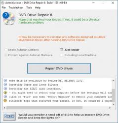 DVD Drive Repair Screenshot