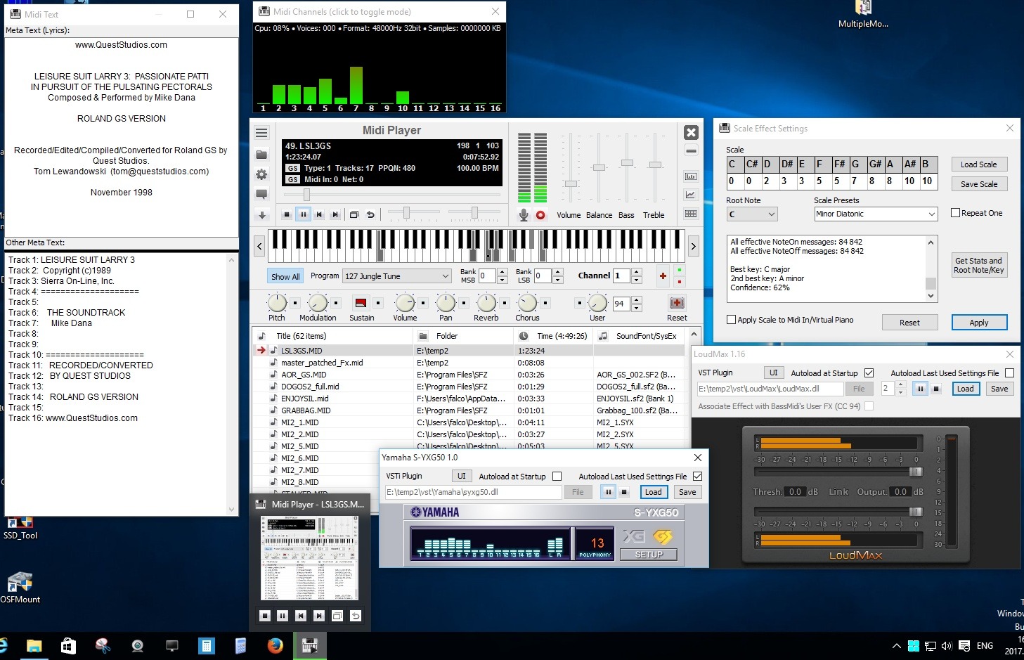 Midi Player screenshot