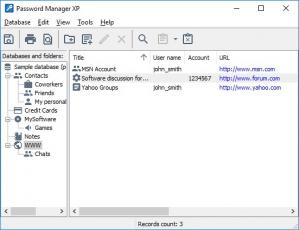 Password Manager XP Screenshot