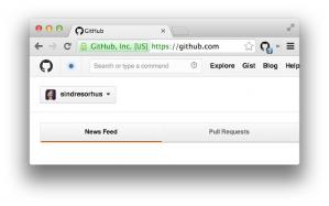 Notifier for GitHub for Chrome Screenshot