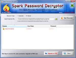 Spark Password Decryptor Screenshot