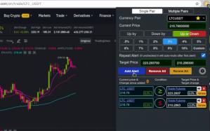 Binance cryptocurrency price alerts Screenshot