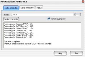 MD5 Checksum Verifier Screenshot