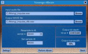 Voxengo r8brain Screenshot
