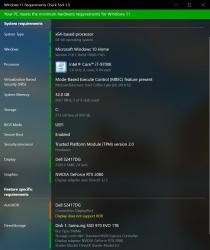 Windows 11 Requirements Check Tool Screenshot