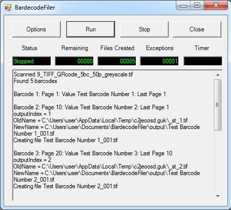 BardecodeFiler screenshot