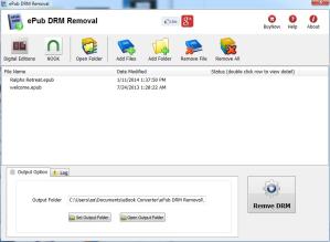 ePub DRM Removal Screenshot
