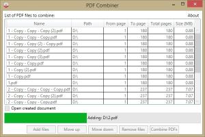 PDF Combiner Screenshot