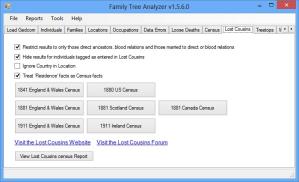 Family Tree Analyzer Screenshot