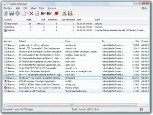 Portable EF Mailbox Manager Screenshot